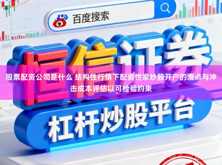 股票配资公司是什么 结构性行情下配资世家炒股开户的滑点与冲击成本评估以可检验约束