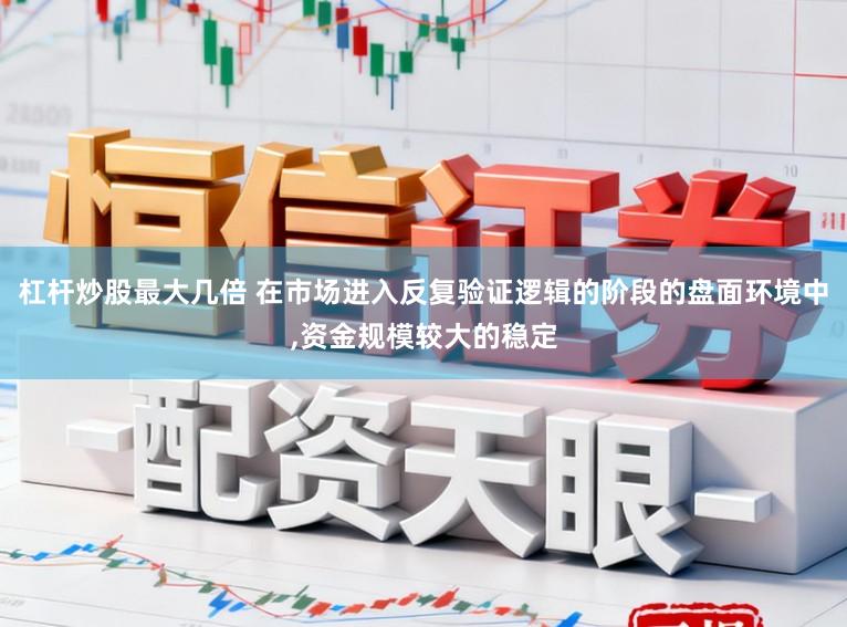 杠杆炒股最大几倍 在市场进入反复验证逻辑的阶段的盘面环境中,资金规模较大的稳定