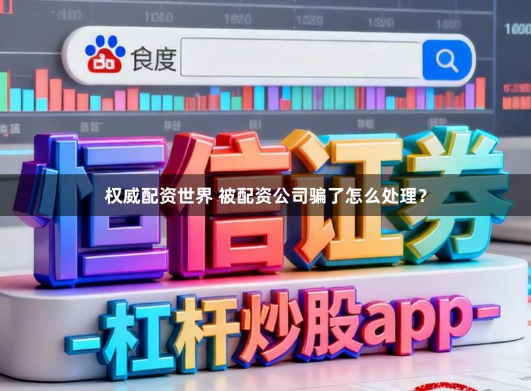 权威配资世界 被配资公司骗了怎么处理？